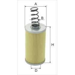 Wkład filtra oleju hydraulicznego WH 268 - Zamienniki: H 824/2, H 824/2x, CR 100/1