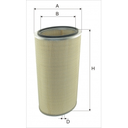 Wkład filtra powietrza WPO 791 - Zastosowanie: Lokomotywy ST 44