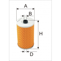 Wkład filtra oleju WO 179 - Zamienniki: WH 10-50-10, P 919/7, OM 611, SH 56211