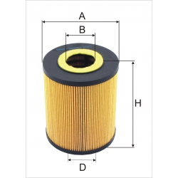 Wkład filtra oleju WO 2010x - Zamiennik: WO 15125x, HU 1381x, OE 646/1, SO 7074