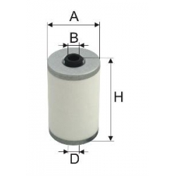 Wkład filtra paliwa WP 074 - Zamiennik: WP 11-2x ,BF 700X, BFU 700x, PW 814, SN 090