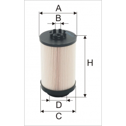 Wkład filtra paliwa - WP 1005x - Zamiennik: WP 15-65x, PU wpo- 7251059x, PE 977/1, SN 70236