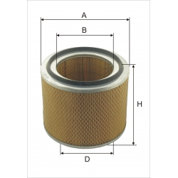 Wkład filtra powietrza WPO 045 - Zastosowanie: Mercedes