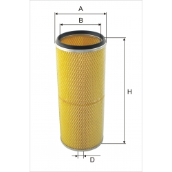 Wkład filtra powietrza WPO 186 - Zamiennik: C 19150, AM 401W, SA 17226