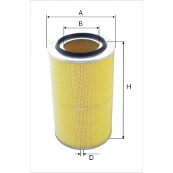 Wkład filtra powietrza WPO 227 - Zamiennik: WA 30-850, C 23440/1, C 23440/3, AM 405, SA 14019