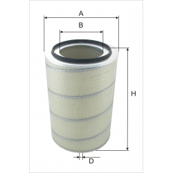 Wkład filtra powietrza WPO 331 - Zamiennik: WA 30-2250, C 33 1840, AM 424/1, SA 19272