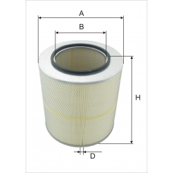 Wkład filtra powietrza WPO 351 - Zamiennik: C 351592, AM 408/3, RA 045, SA 14510