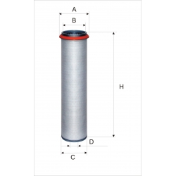 Wkład filtra powietrza WPO 388 - Zamiennik: CF 800, AM 414W, SA 11792