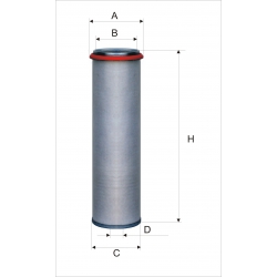 Wkład filtra powietrza WPO 389 - Zamiennik: WA 40-800, CF 1000, AM 420W, SA 11790
