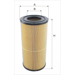 Wkład filtra powietrza WPO 412 - Zamiennik: WA 20-1500, C 25 978, AM 446/1, SA 17247