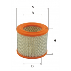 Wkład filtra powietrza WPO 505 - Zamiennik: C 1450, SA 11928