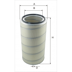 Wkład filtra powietrza WPO 607-01 - Zamiennik: WA 30-2210, C 33920/3, C 33920/5, AM 456, SA 19031