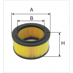 Wkład filtra powietrza WPO 645 - Zamiennik: C 2178, SA 13974