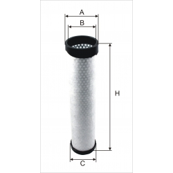 Wkład filtra powietrza WPO 661 - Zamiennik: WA 41-840, CF 300, AR 200/7 W, SA 17101