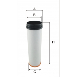 Wkład filtra powietrza WPO 688 - Zamiennik: CF 1840, SA 17311