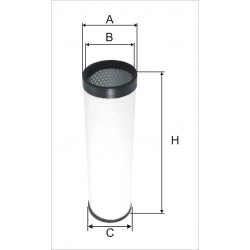 Wkład filtra powietrza WPO 689 - Zamiennik: WA 41-1090, CF 500, AR 200/5 W, SA 17089