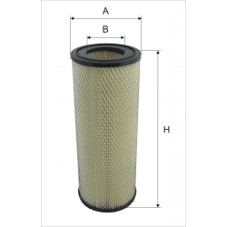 Wkład filtra powietrza WPO 740 - Zamiennik: C 14 230, SA 16090