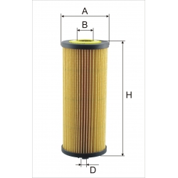 Wkład filtra oleju WO 2022x - Zamiennik WO 155X, HU 945/2 x, HU 945/3 x, OE 651/2, SO 7082
