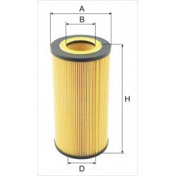 Wkład filtra oleju WO 2023 x - Zamienniki: P 550812, OE 676/2, HU 12103x