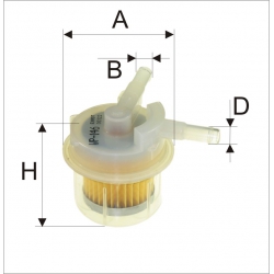 Wkład filtra paliwa WP 146 - Zamiennik: WK 42/5, WK 42/10, WK 42/13, WK 42/82, PS 862, PS 886, PS 908, PS 916 ,PS 917, BE 1226