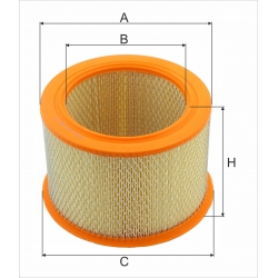 Wkład filtra powietrza WPO 831-05 - Zastosowanie: Sprężarki