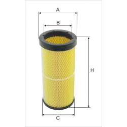 Wkład filtra powietrza WPO 843 - Zamienniki: CF 1574, SA 16005, P 532502